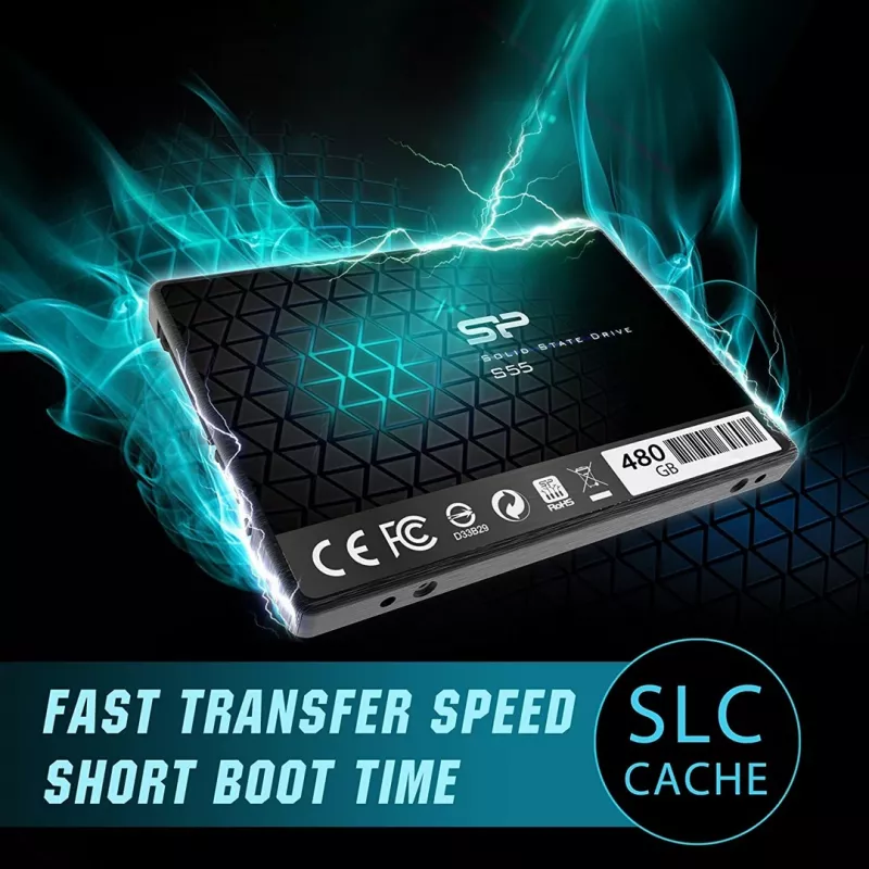 SSD disks Silicon Power plāns S55 480GB 2.5 SATA III TLC
