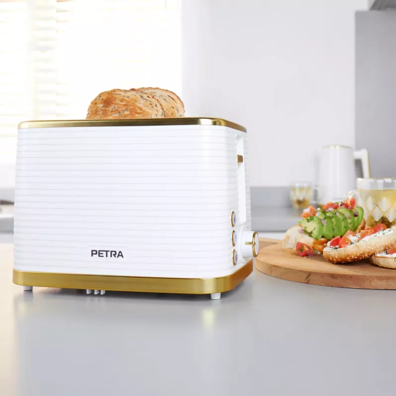 Tosteris Petra PT5032WVDE 2-šķēles, kompakts 2-slotu elektriskais tosteris