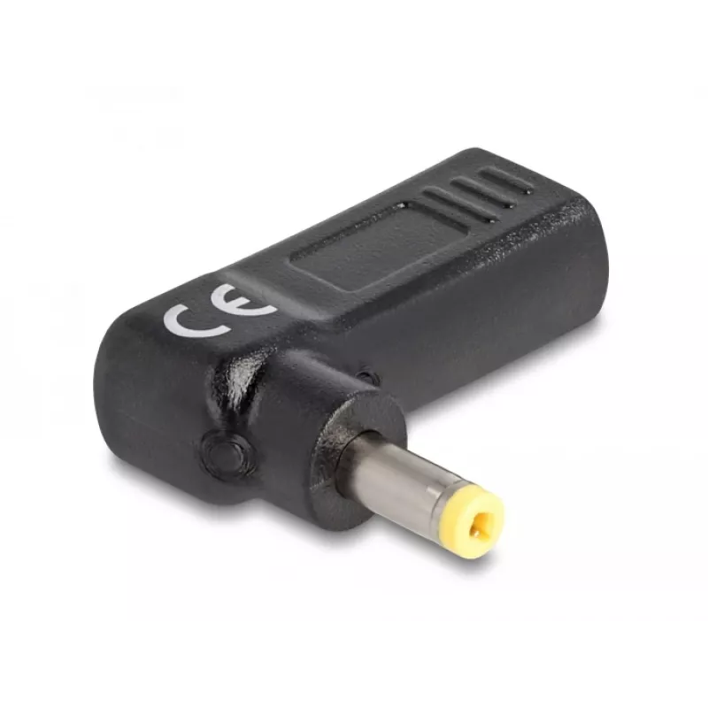DeLOCK adapteris USB Type-C ligzda uz HP 4.8 x 1.7 mm spraudnis 90° leņķī