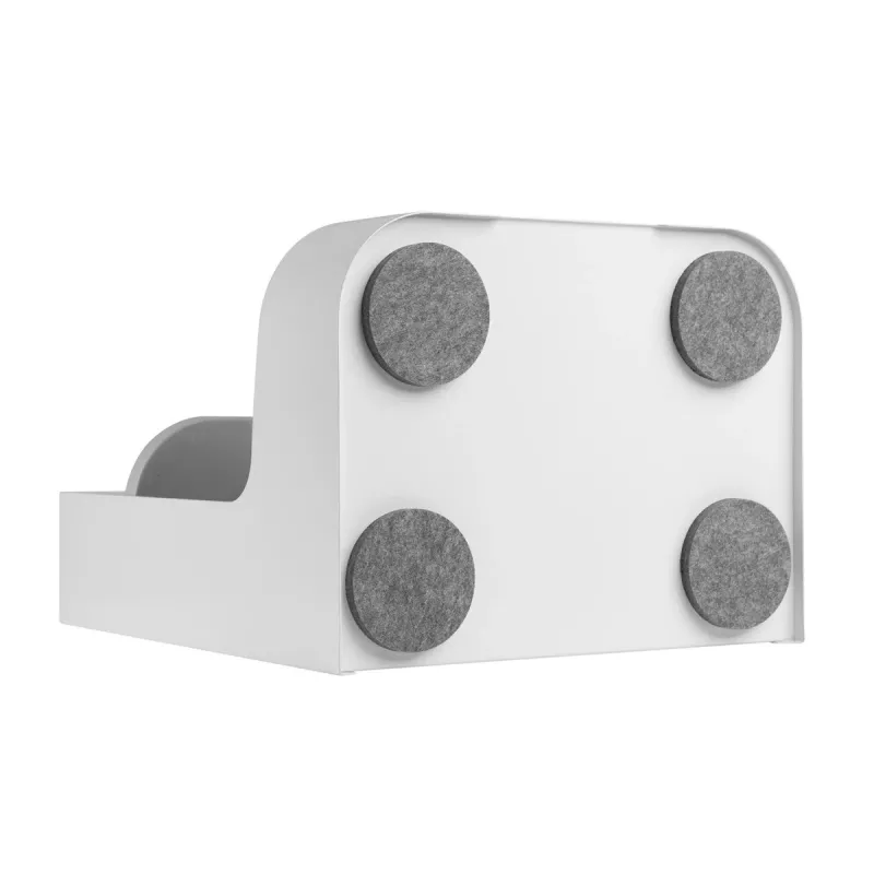 Ergo Office zem galda uzglabāšanas kaste / organizators ar piederumu plauktu, balta, maks. 5 kg, ER-442