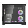Datora korpuss Darflash FT418 + 6 aRGB ventilatori (melns)