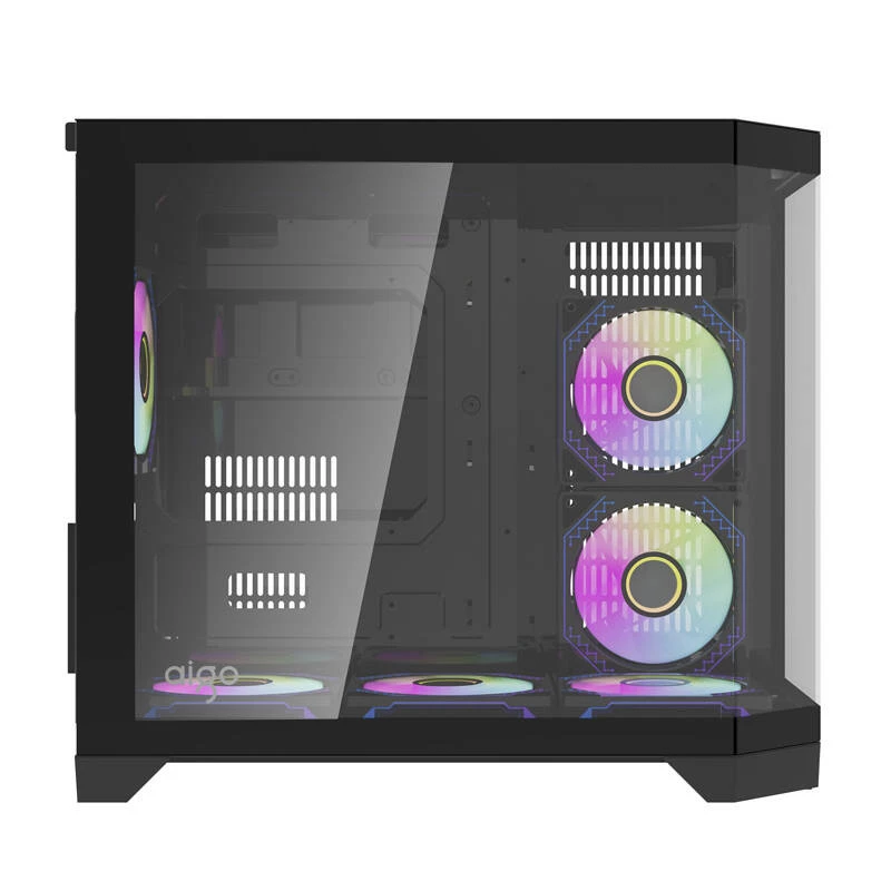 Datora korpuss Darflash FT418 + 6 aRGB ventilatori (melns)