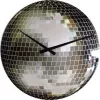 NeXtime klok 8801 Small Disco, Ø30 cm, Siena, Sudraba