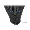Pītais kabeļu aizsargapvalks DeLOCK 18909 5 m x 13 mm melns