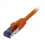 komutācijas kabelis RJ45 - CAT6A 500Mhz - 0.25m - oranžs - S-STP(S/FTP) - AWG27 - LSZH - Synergy 21