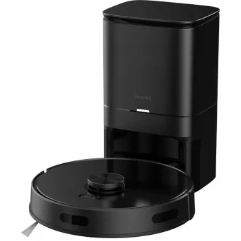 Putekļsūcējs robots Hombli HBVR-0100 — bezputekļu maisa 0,35 L, 3200 mAh, 90 min darbība, 33 cm diametrs, melns