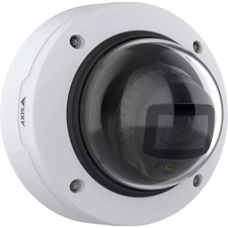 IP kupola drošības kamera AXIS P3278-LV — 3840×2160, iekštelpām/ārtelpām, griestiem/sienai, 103° HFOV, 1/1,8 collu CMOS