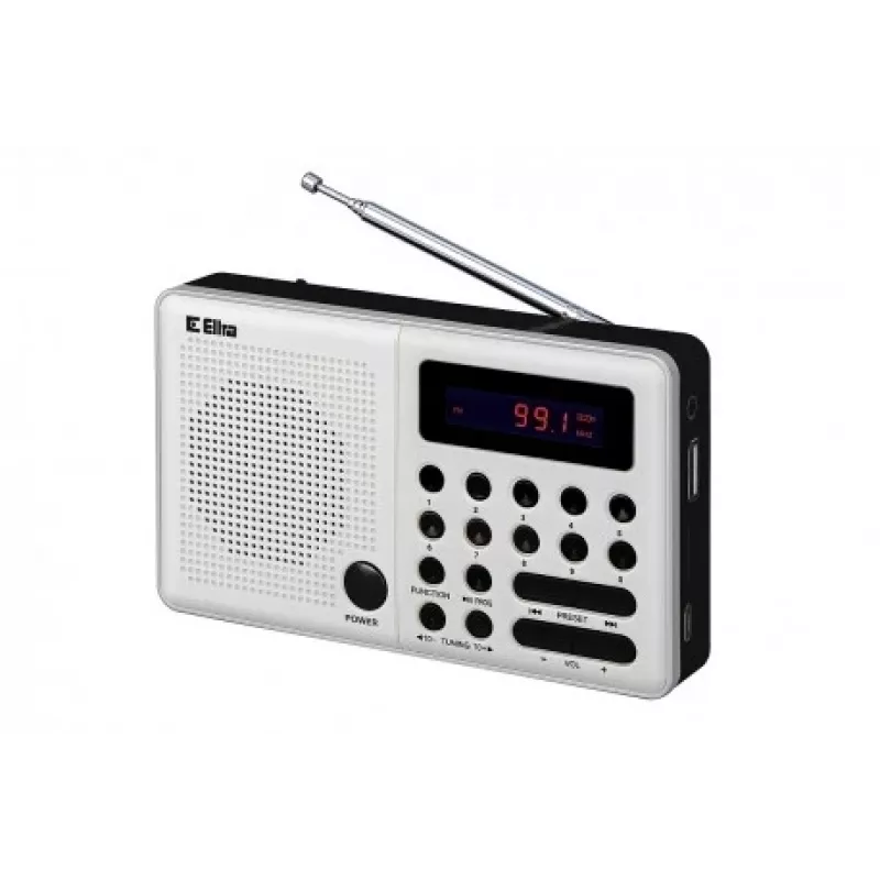 Eltra Radio Pliszka USB, FM balts