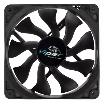 AKASA Viper 120mm korpusa ventilators - melns
