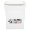 Plastmasas mazgāšanas līdzekļu trauks Rotho Basic 9 L modelis 1770101100RP, balts, vāks, pakarināšanas caurums