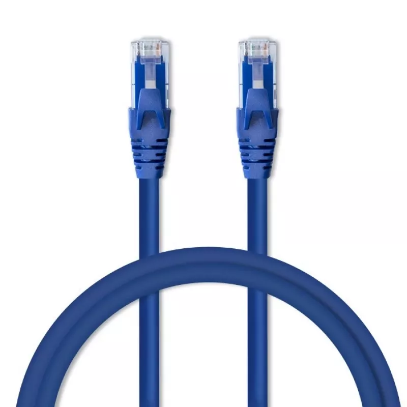 komutācijas kabelis QOLTEC 54534 2xRJ45 UTP CAT6 5m melns