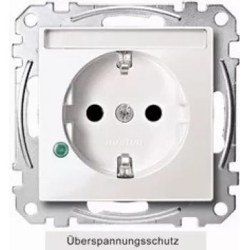MERTEN SCHUKO kontaktligzda 16A MEG2305-0315 Thermoplast polāri balta pārsprieguma aizsardzība MEG23 MEG2305-0319 (MEG2305-0319)