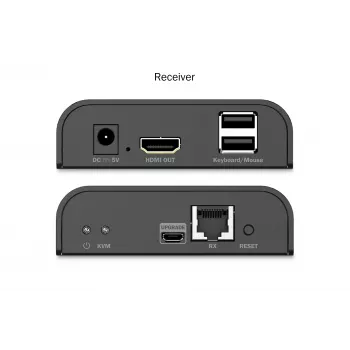 KVM pagarinātāja komplekts DIGITUS DS-55355 HDMI caur IP 4K 60 Hz