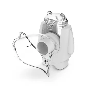 Pārnēsājams ultraskaņas inhalators neno Atemo 36 / 5 000 — ar bateriju/USB, bērniem, ietver iemuti un bērnu masku