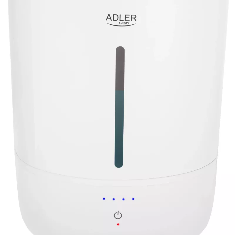 Adler gaisa mitrinātājs | AD 7971 | 30 W | Ūdens tvertnes tilpums 5 L | Ultraskaņas | Mitrināšanas jauda 100-250 ml/h | Balts