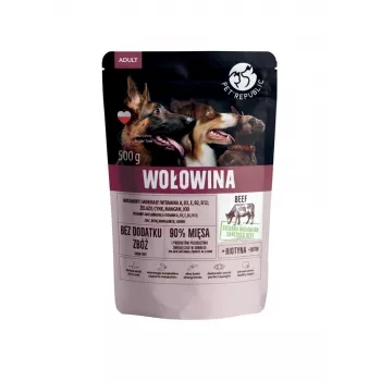 Mitrā suņu barība PetRepublic PET REPUBLIC Adult Beef 500 g