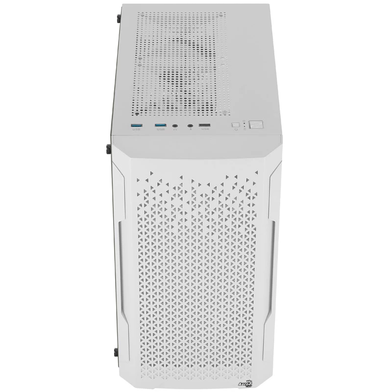 ATX AEROCOOL TRINITY MINI FRGB MICRO MINI TOWER KORPUSS AR STIKLA PANELI (BALTS)