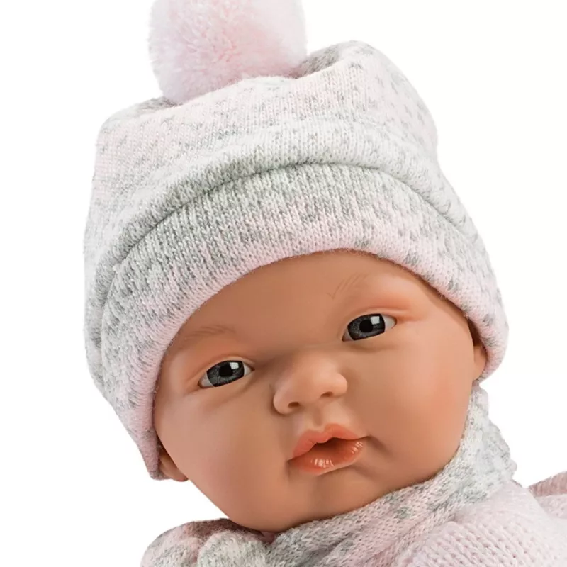 Llorens lelle Raudošā lelle 38938 Izgatavota no rozēm, 38 cm dzīvīga mazuļa lelle