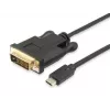 Equip USB Type C uz DVI-D Dual Link kabelis, vīrišķais–vīrišķais, 1,8 m