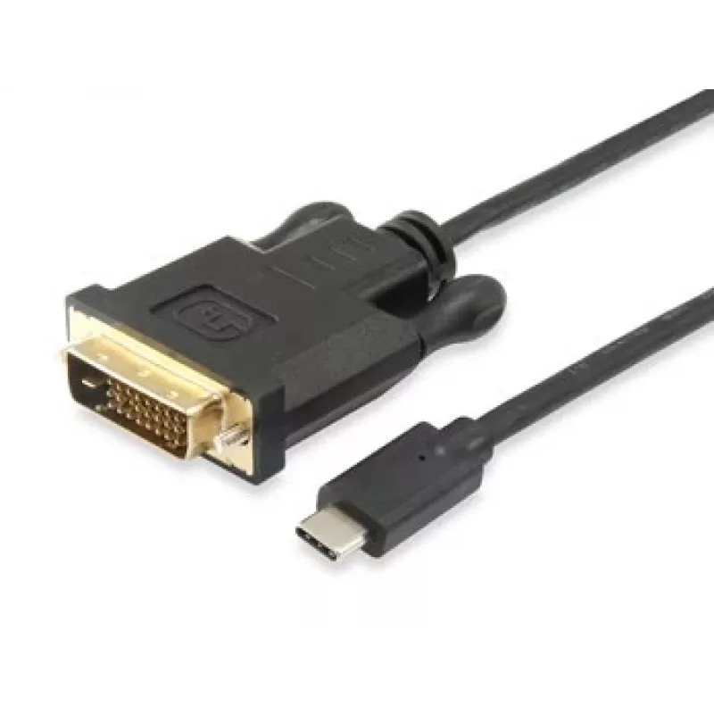 Equip USB Type C uz DVI-D Dual Link kabelis, vīrišķais–vīrišķais, 1,8 m