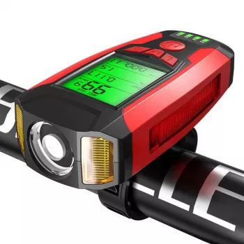 Velosipēda lukturis Superfire BM01 4-in-1 USB uzlādējams ūdensizturīgs