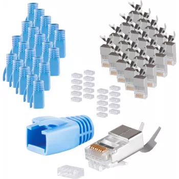 Stieples savienotājs RJ-45 ShiverPeaks 72067-20B Zils