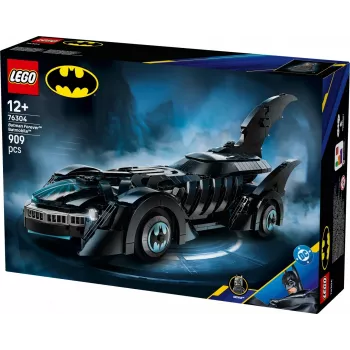 LEGO konstruktors DC Super Heroes Batman Forever Batmobile 76304 — 909 detaļas, 1 minifigūra, ieteicamais vecums 12+