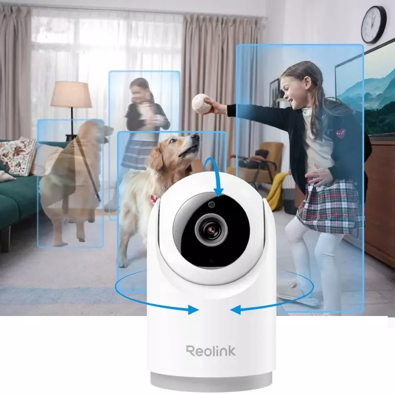 IP drošības kamera Reolink E Series E321 — kupolveida, iekštelpām, 2304×1296, 4 mm, bezvadu, pie griestiem/sienām/galda