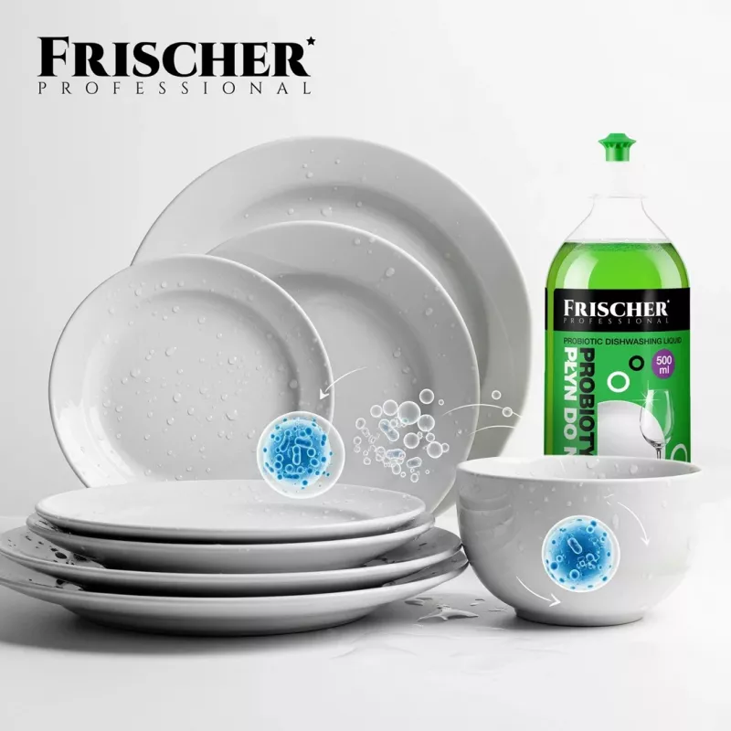 Trauku mazgāšanas līdzeklis FRISCHER 500 ml — koncentrēts virtuves tīrīšanas līdzeklis trauku mazgāšanai ar rokām