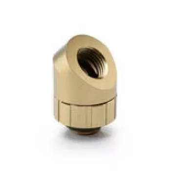 45° leņķa rotējošs savienotājelements BitsPower Artemis – Stardust Gold