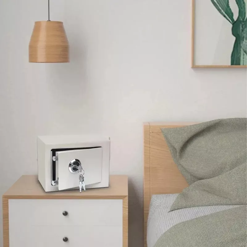 Extralink Home | Home Safe | biroja, atslēgu seifs, seifs, balts, S-404