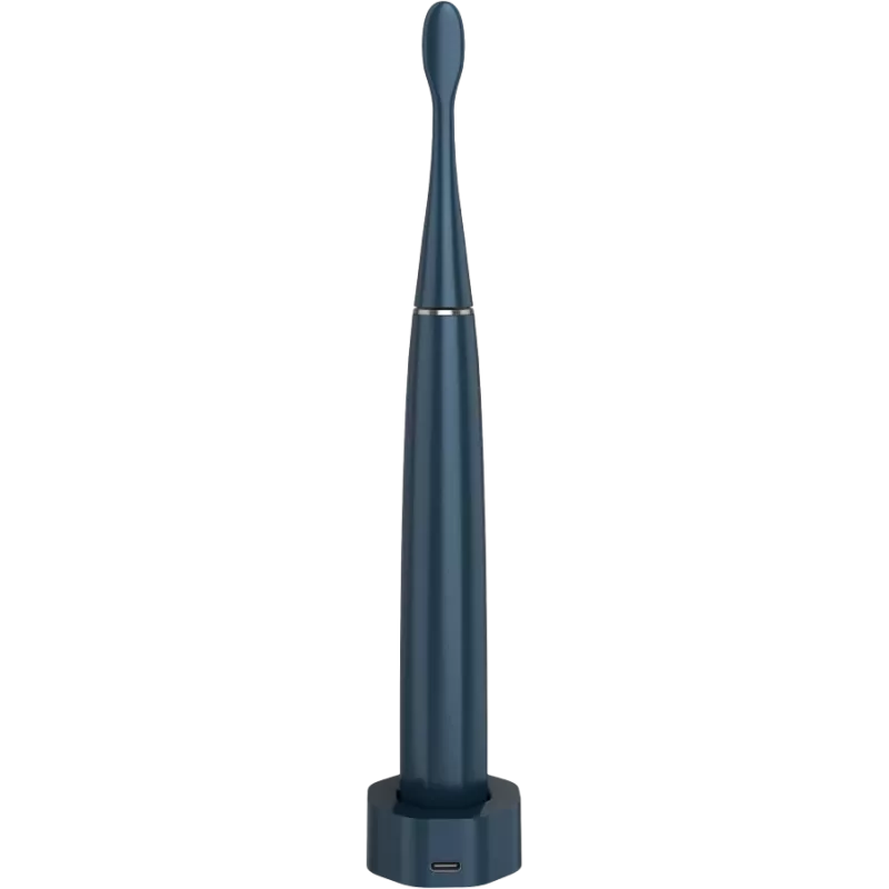 Bezvadu zobu birste, tumši zila, 3 birstes galviņas, 1400mAh, funkcijas: mīksta, tīrīšana, masāža, balināšana, slaucīšana