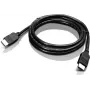HDMI kabelis Lenovo 00XL114 — digitālā displeja video kabelis, standarta HDMI savienotājs