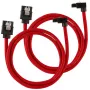 Corsair premium klases pīts SATA-Cable leņķveida, Red 60cm - 2-komplekts