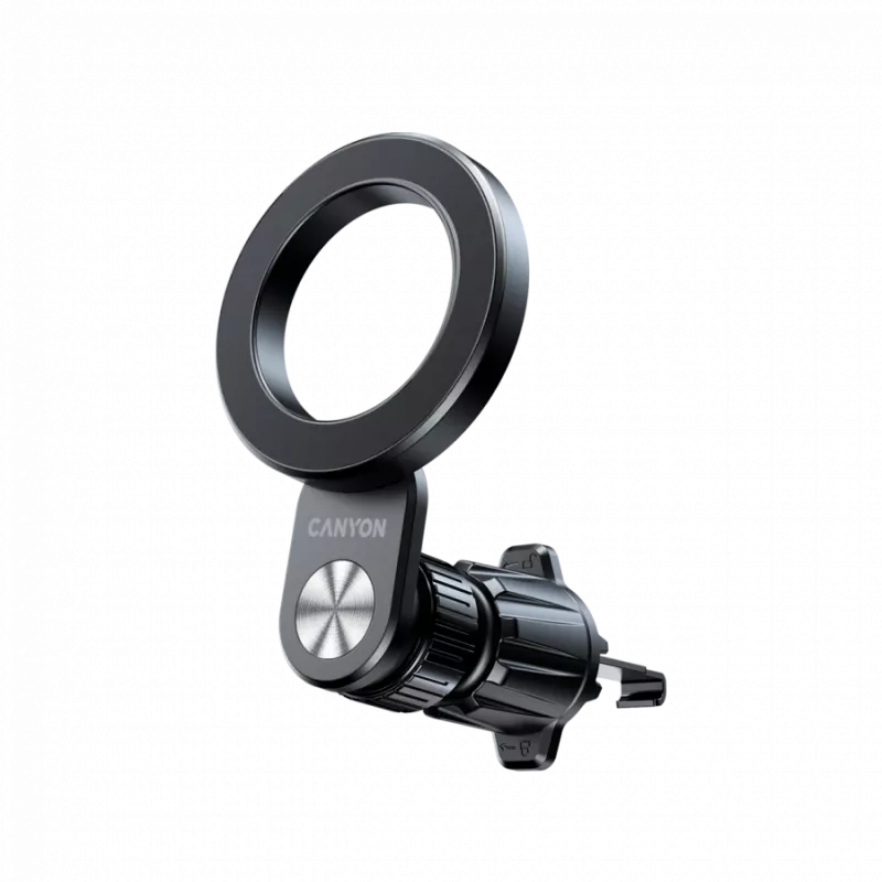 CANYON Magnētiskais auto turētājs OnGrip 12 piesūceknis + ventilācijas atvere Melns