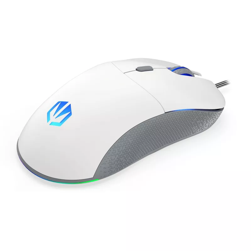 ENDORFY GEM Plus Onyx Balts pele Spēlēm Labās rokas USB Type-C Optiskā 19000 DPI