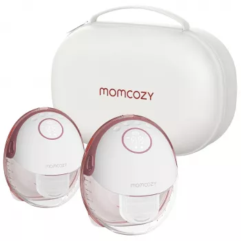 Momcozy M6 dubultā elektriskā krūts sūknis, sarkans, 180 ml