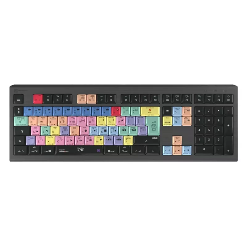 Logickeyboard LKB-PPROCC-A2M-UK tastatūra USB QWERTY angļu valoda melna (LKB-PPROCC-A2M-UK)