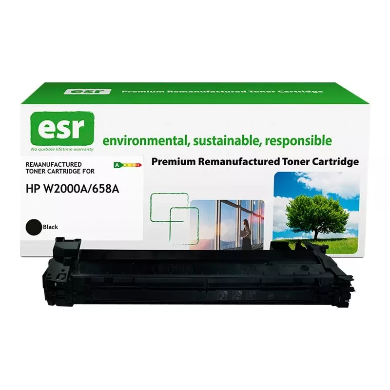 ESR tonera kasetne, saderīga ar HP W2000A, melna, atjaunota, 7000 lapaspuses