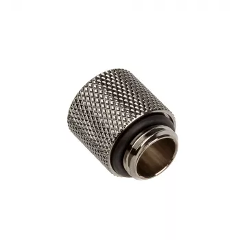 Bitspower Adapter G1/4 collas AG uz G1/4 collas IG - 15 mm, melns spīdīgs