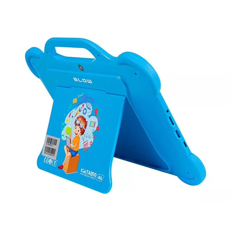 Planšetdators BLOW KidsTAB10 10,1 collas pilnizmēra planšetdators, 10,1 collas IPS 1200x1920, Android 12, 4 GB RAM, 64 GB eMCP, 4G (MicroSIM), 6000 mAh, Astral Blue