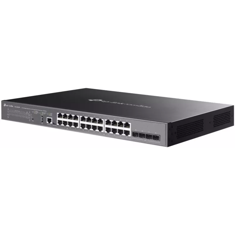 TP-Link SG5428XMPP tīkla komutators Pārvaldāms L3 Gigabit Ethernet (10/100/1000) Power over Ethernet (PoE) Melns