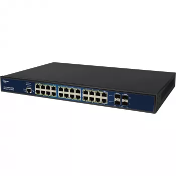 ALLNET 24+4P PoE+ Slēdzis ALL-SG8626PM — 24x 10/100/1000 + 4x 10/100/1000 augšupsaites, PoE+