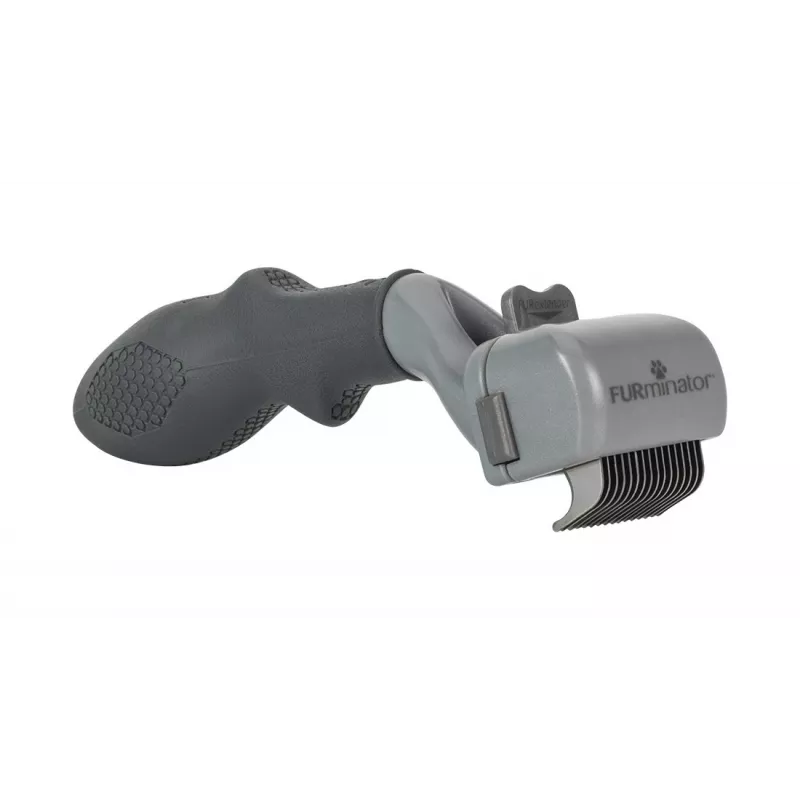 Atkažošanas rīks FURminator Adjustable — kaķiem un suņiem, nerūsējošā tērauda asmens, ergonomisks pretslīdes rokturis, 185 g, visiem apmatojuma tipiem