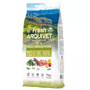 ARQUIVET Fresh Iberian Pork un fish - daļēji mitra suņu barība - 10kg