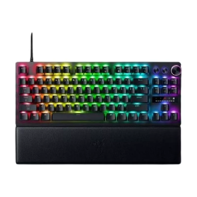 Razer Huntsman V3 Pro Tenkeyless 8KHz | Spēļu tastatūra | Vadu | ASV | Melna | USB Type-C | Razer Analog Optical Switch Gen-2