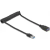 USB kabelis DeLOCK 90367 0.6 m USB A Melns