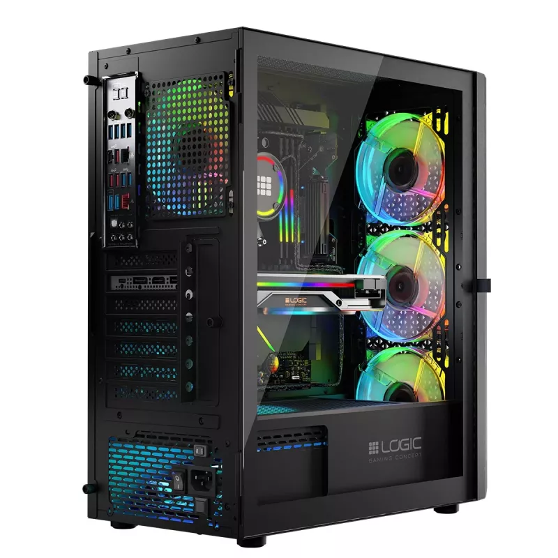 Logic ARAMIS ARGB MINIDI USB 3.0 korpuss melns
