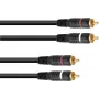 Audio cinch (RCA) kabelis Omnitronic 2x2, 10 m, modelis 30209380