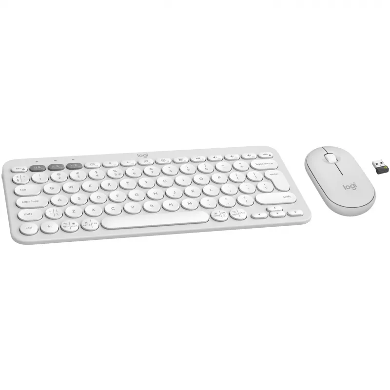 Bezvadu tastatūras un peles komplekts Logitech Pebble 2